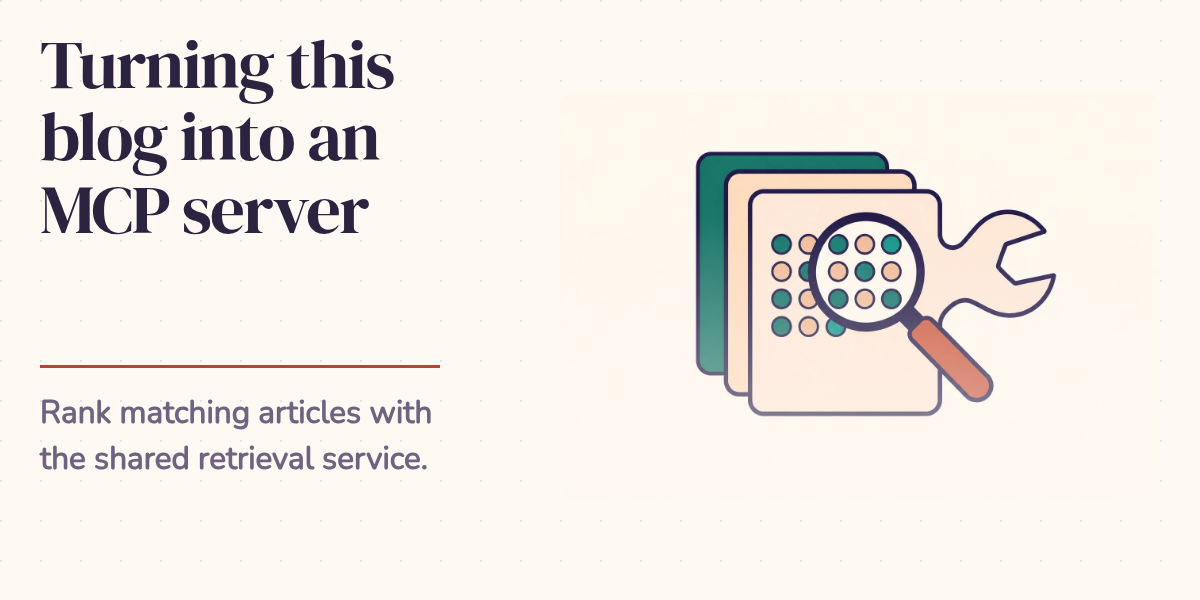 Turning this blog into an MCP server